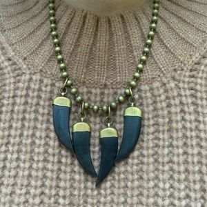 Buffalo Horn Claw Necklace